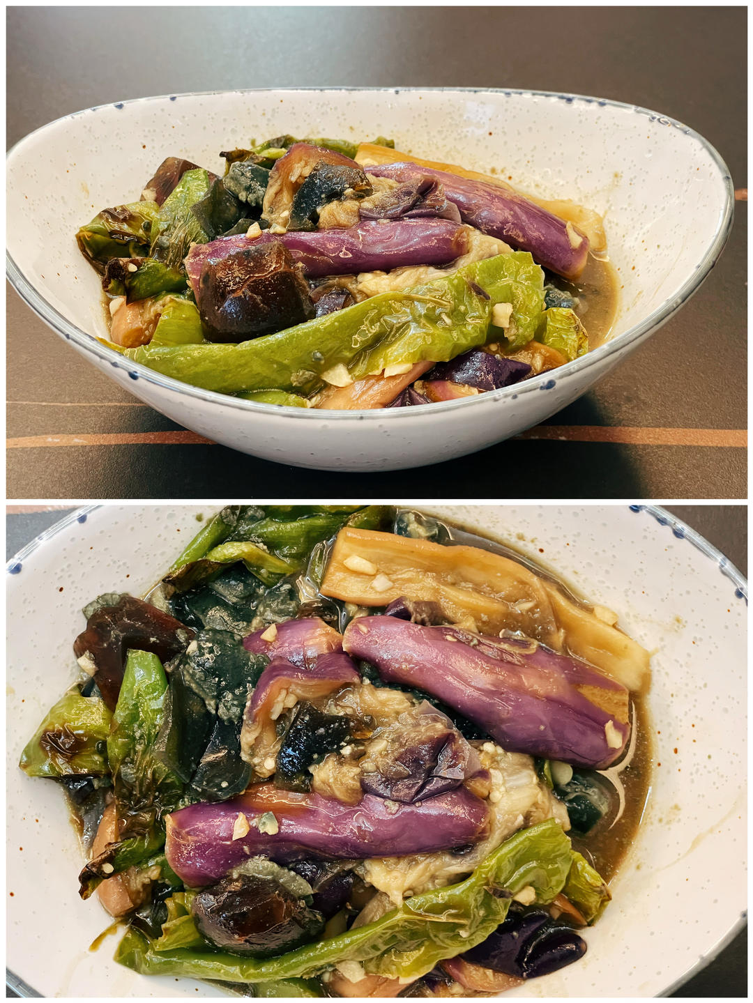 擂辣椒皮蛋茄子