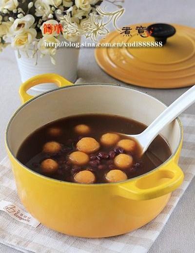 红豆地瓜圆子汤的做法