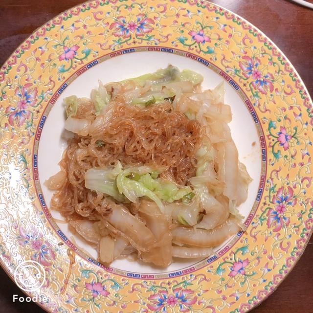 大白菜炒粉丝