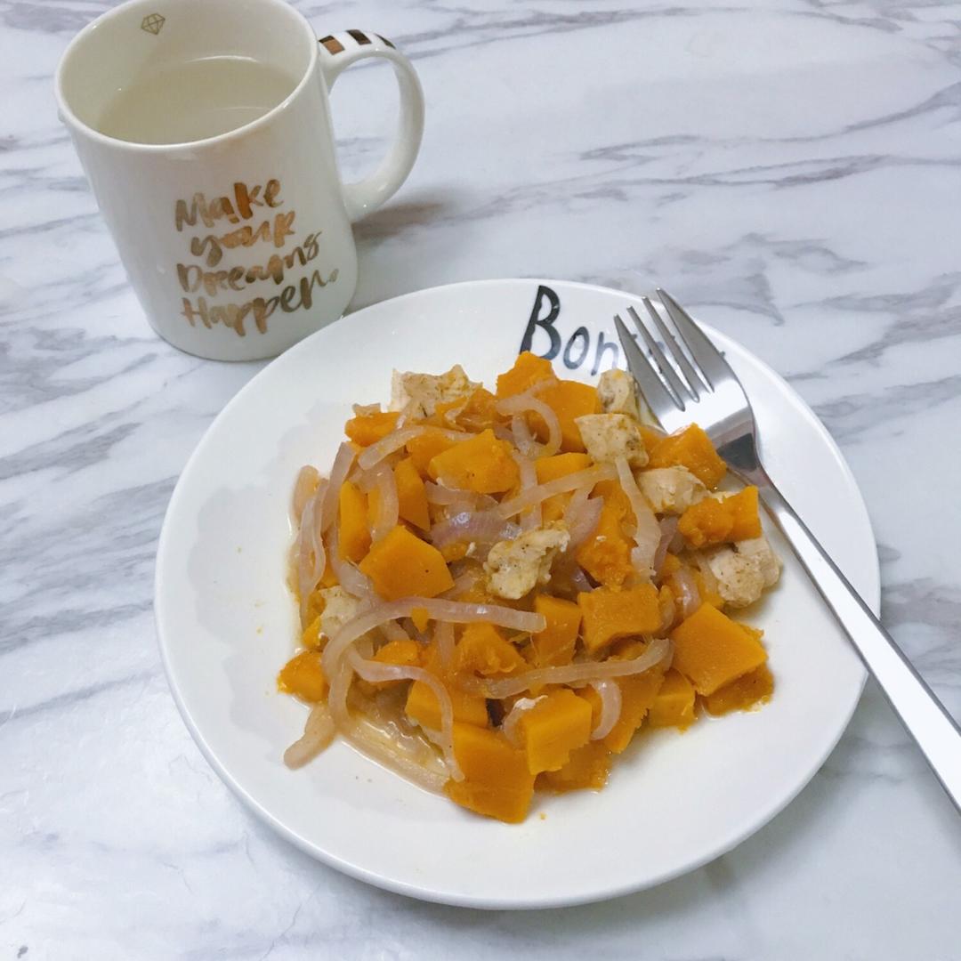 【健康三餐】孜然南瓜蒸鸡胸