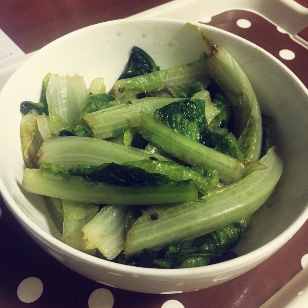 蚝油生菜（翠绿及摆盘秘诀）