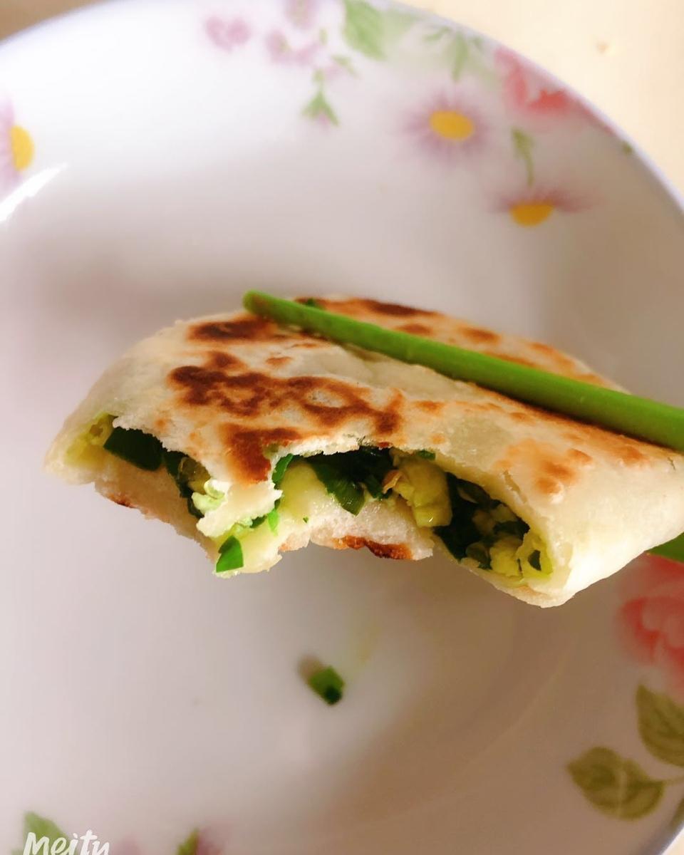 薄皮韭菜饼