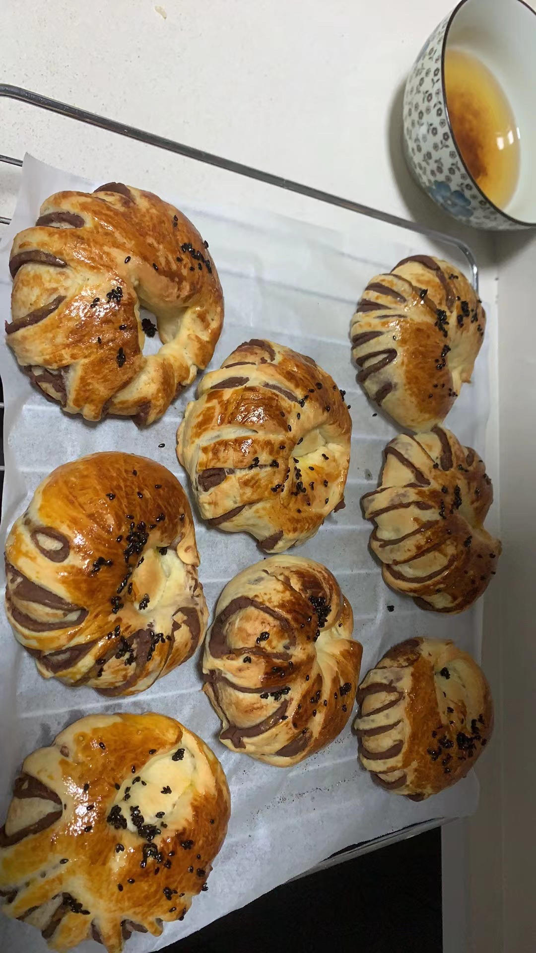 烤箱版豆沙面包