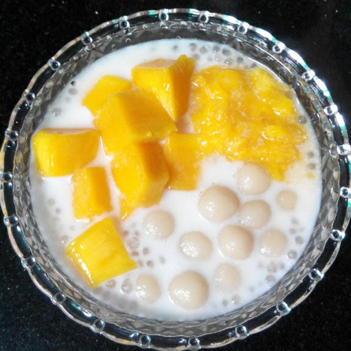 醉爱车厘子做的芒果西米露