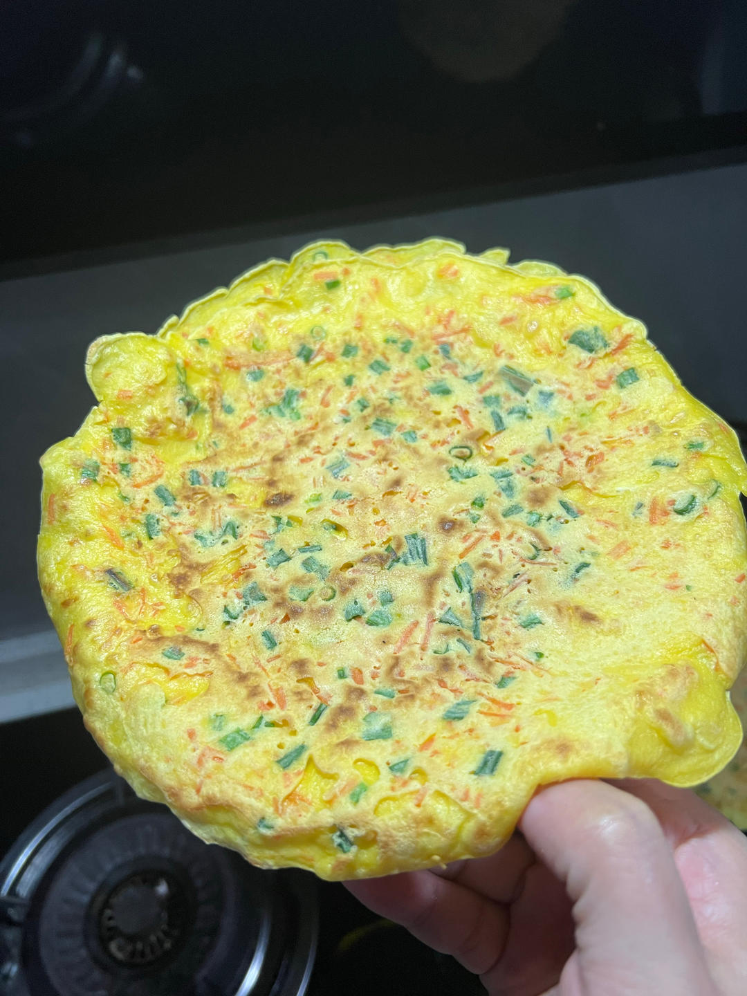 简单快手鸡蛋饼 柔软翻面不破