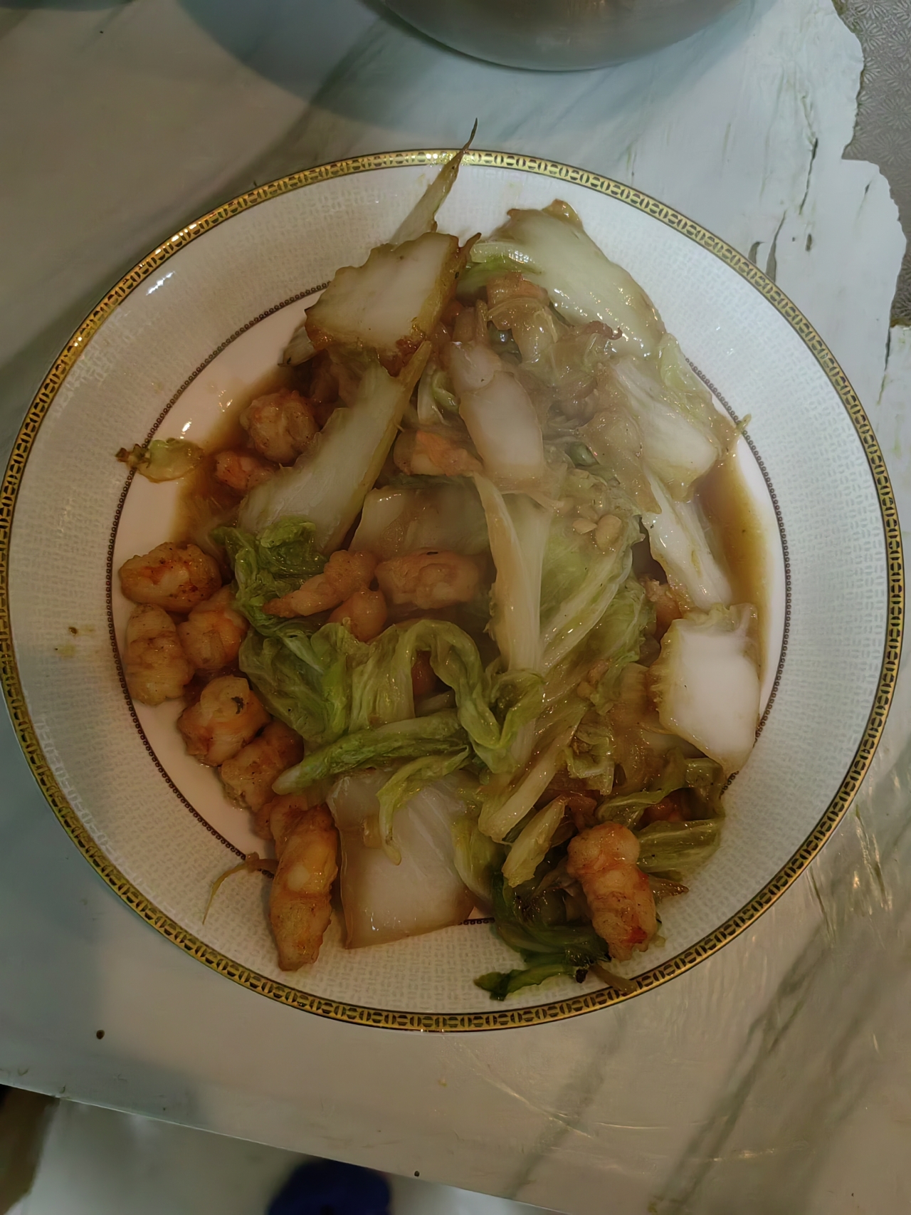 鲁式“四勺”白菜虾