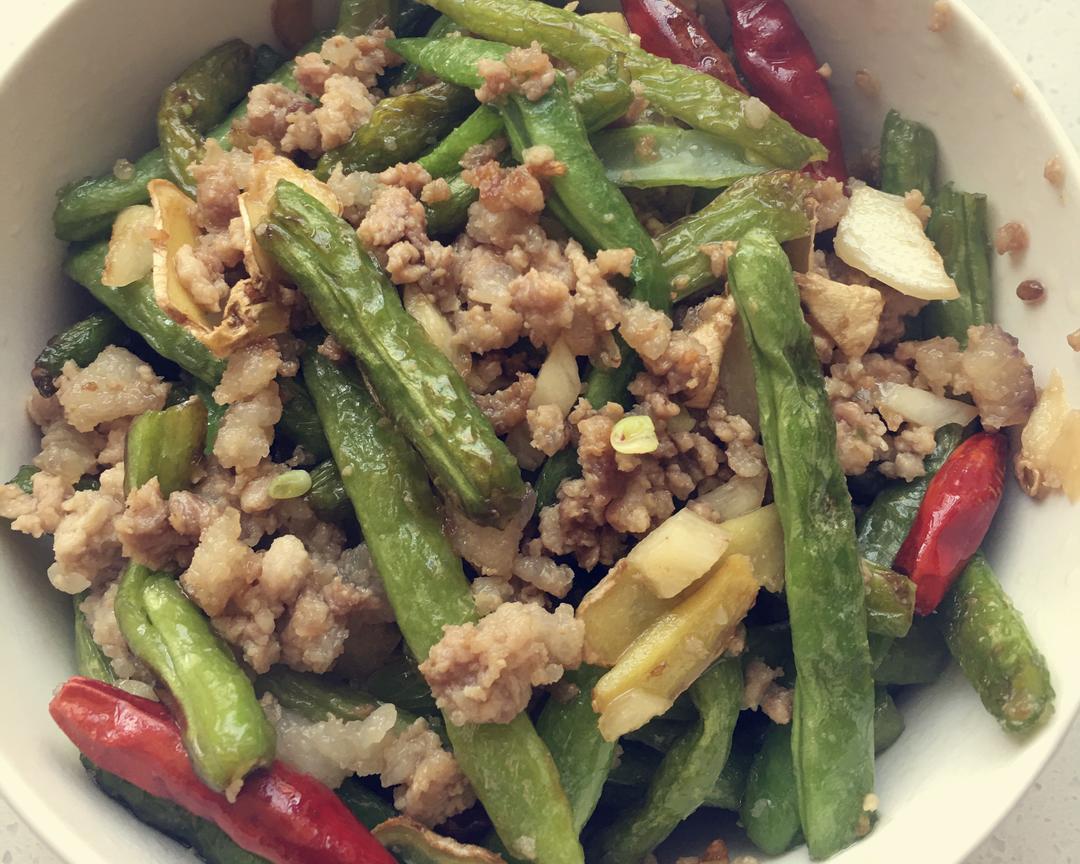 干煸四季豆肉沫