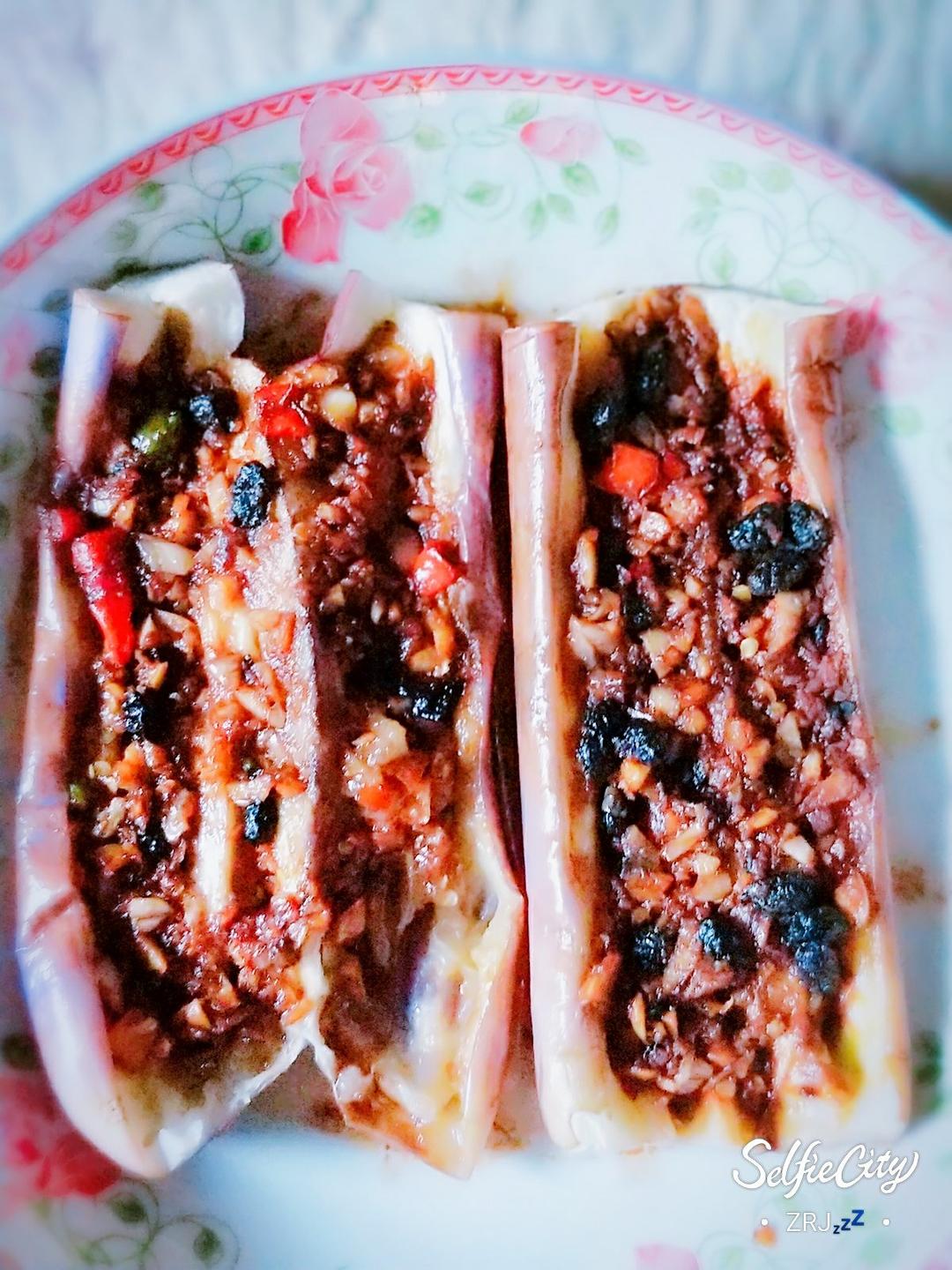 【微波炉烤茄子】