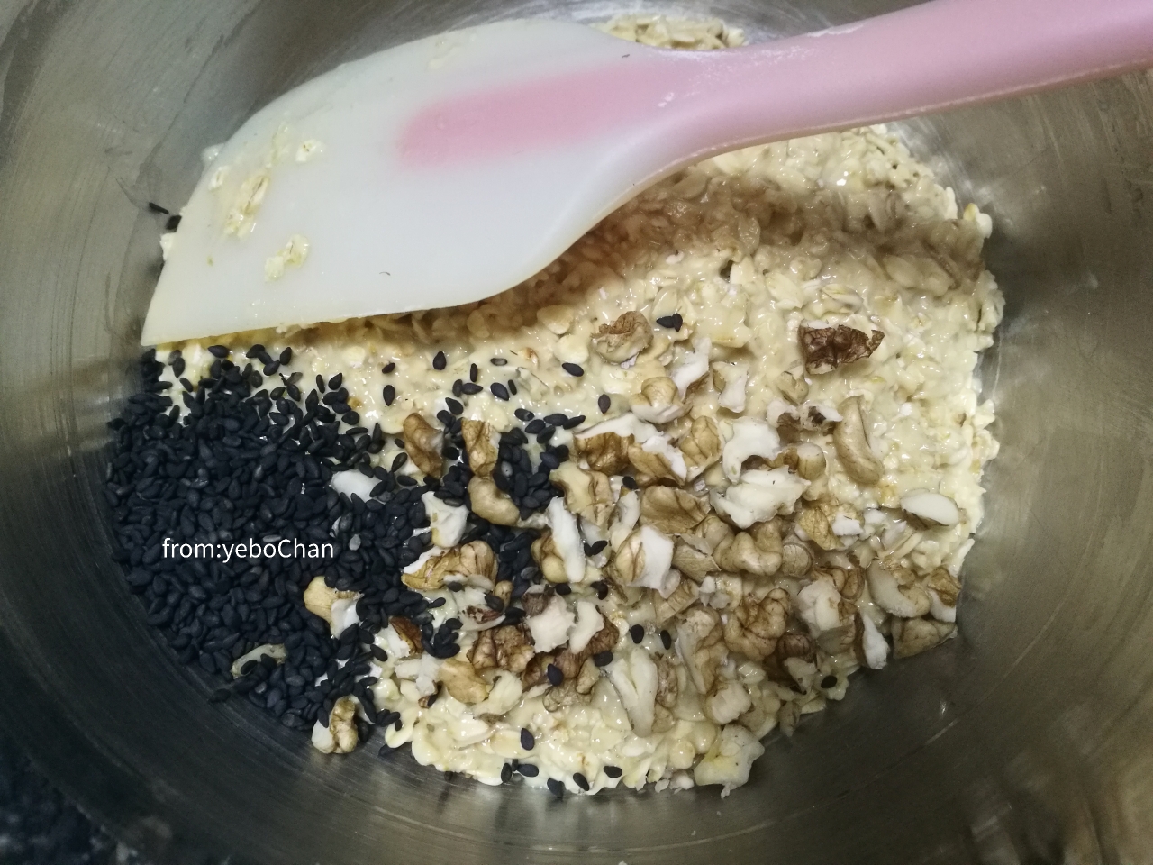 无糖低脂燕麦饼的做法 步骤5