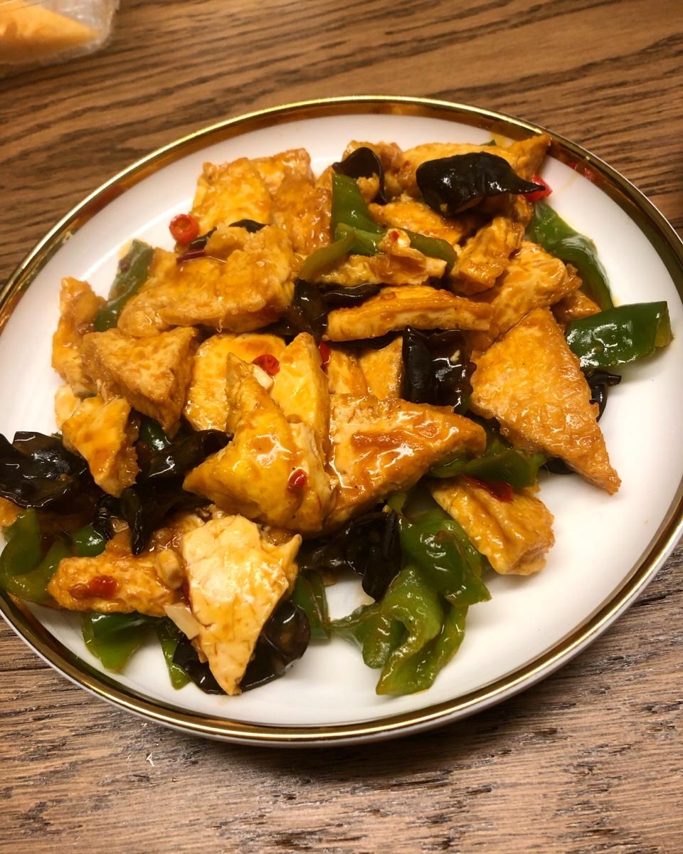 焖煎豆腐