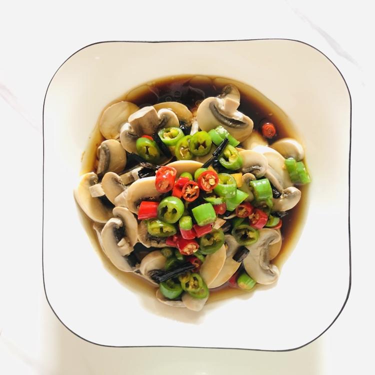 原汁原味的葱油口蘑