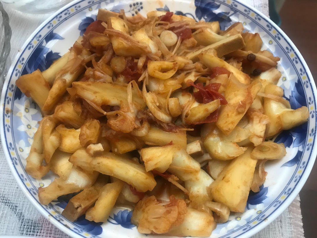 家常新手番茄炒花菜