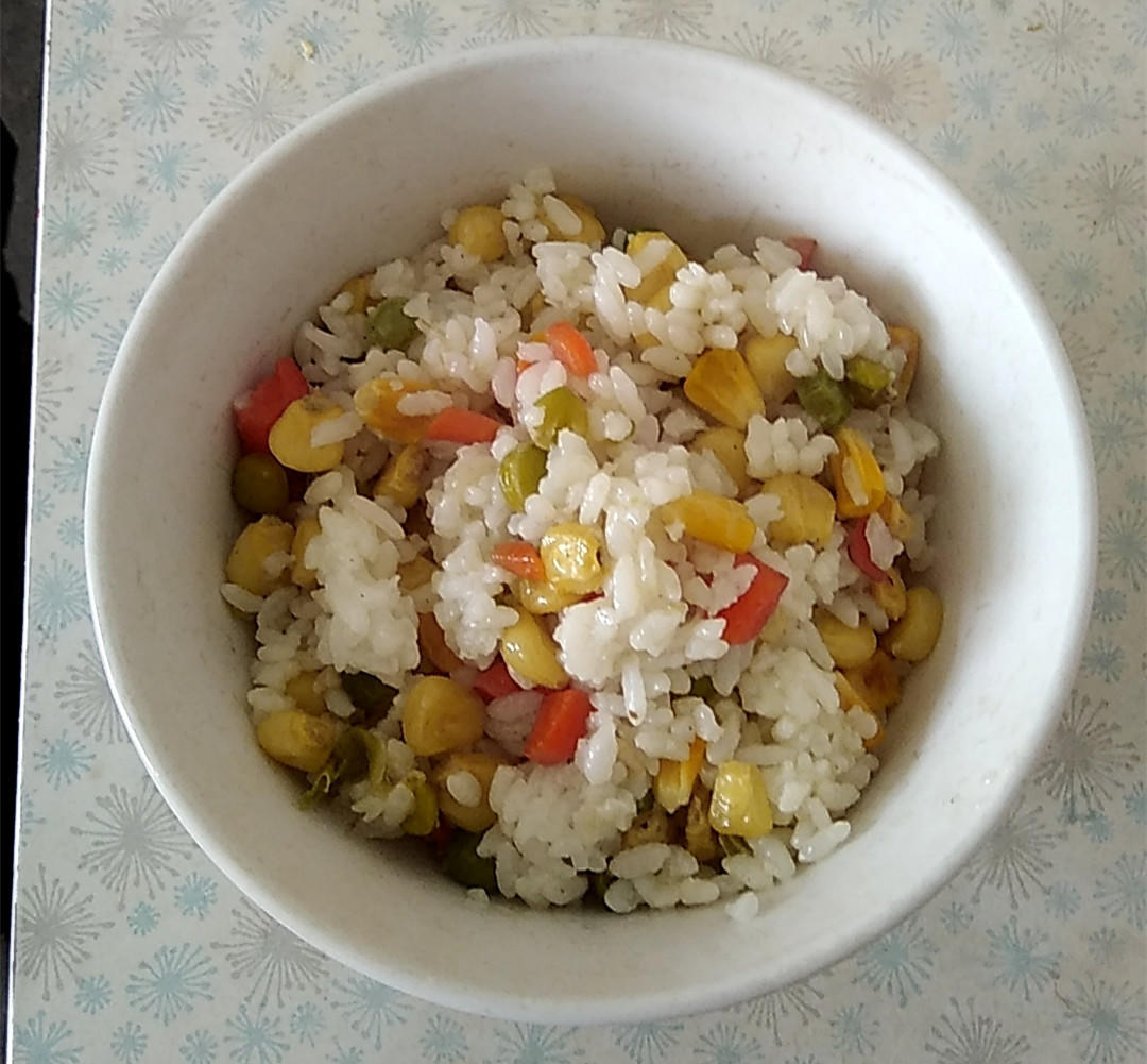 纯素扬州炒饭(无油)的做法