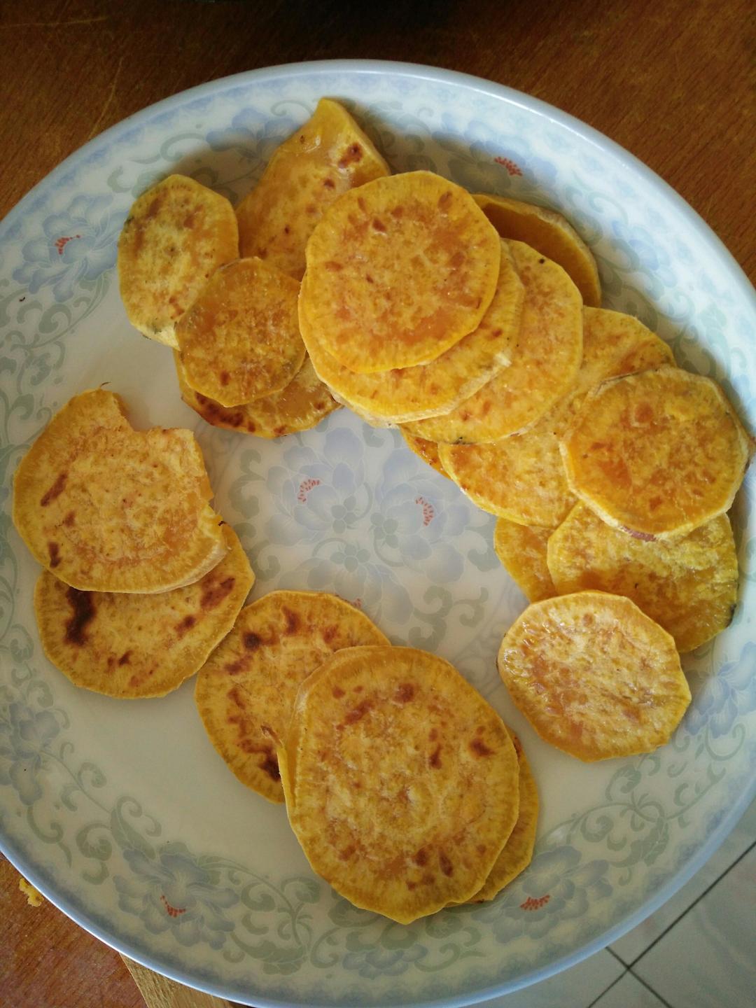 电饼铛烤地瓜片的做法