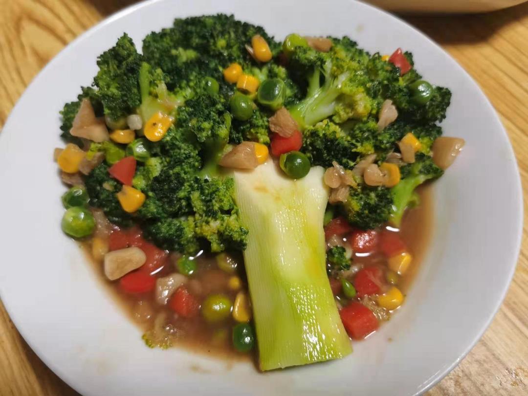 年夜菜之吉祥发财树（辣汁西兰花）