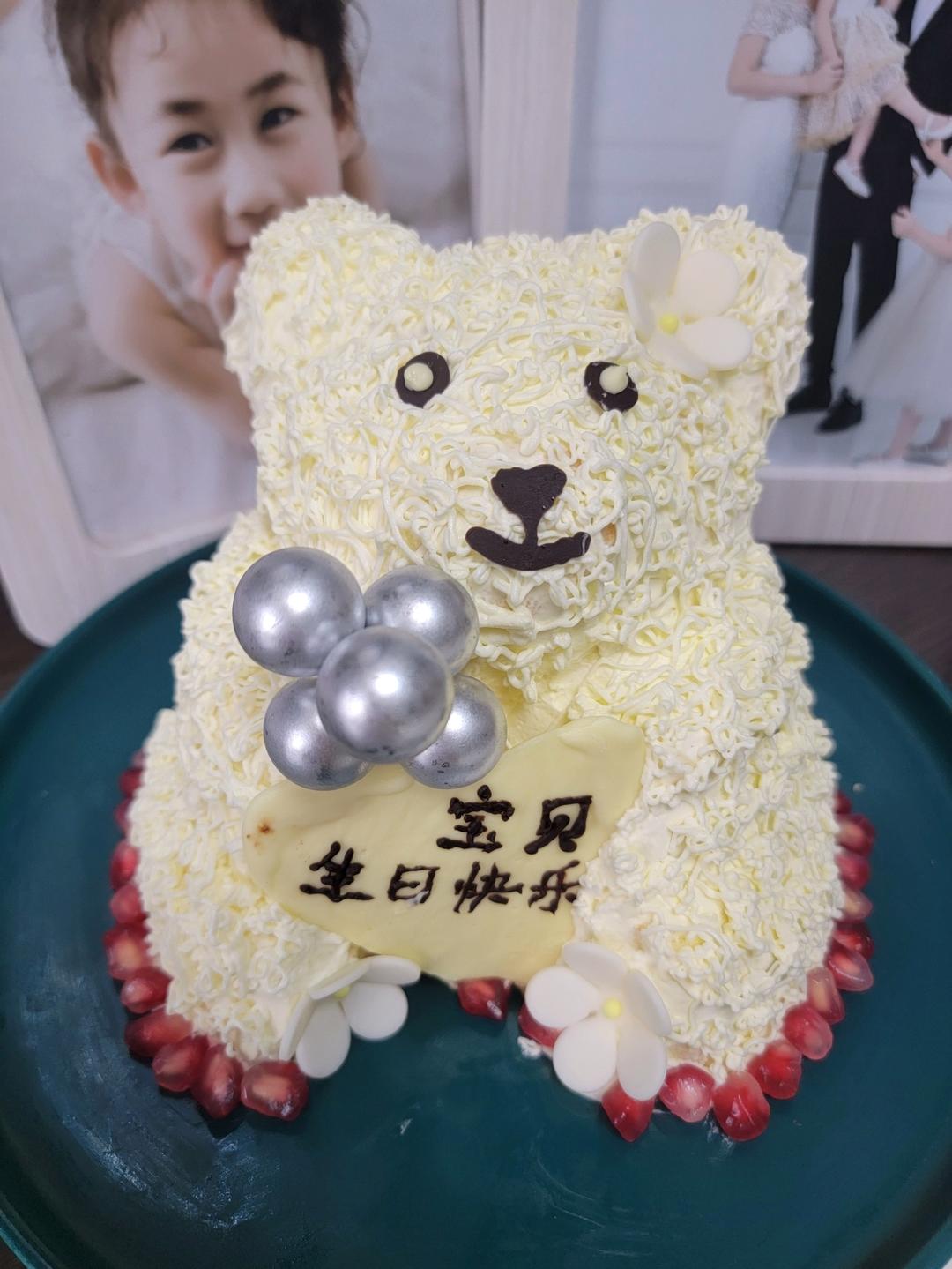 永生花小熊蛋糕