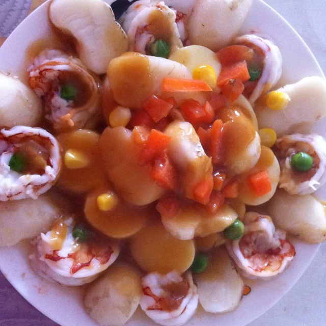 日本豆腐蒸虾仁