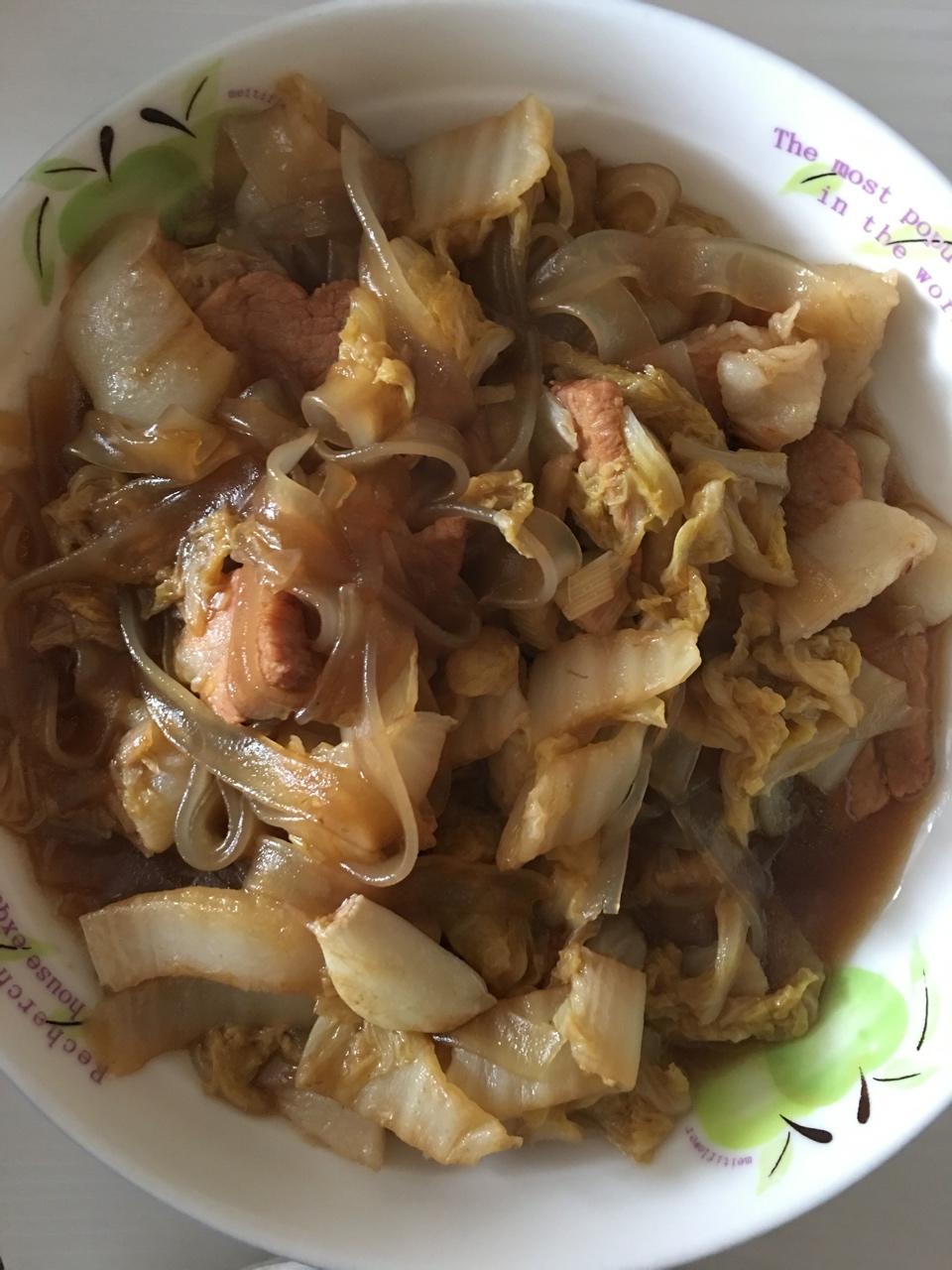 猪肉白菜炖粉条
