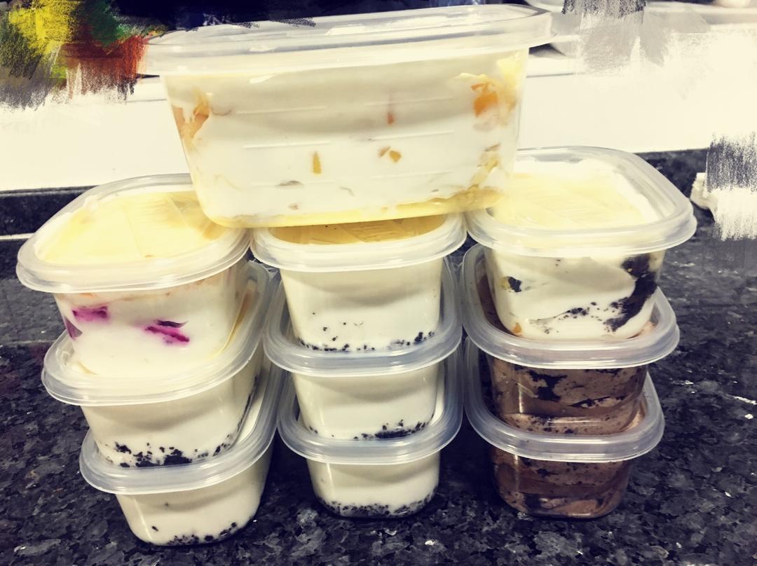 简单快手的便当饭盒水果盒子蛋糕