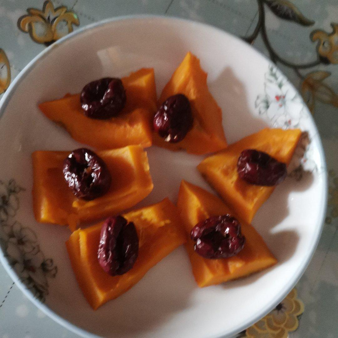 红枣蒸南瓜