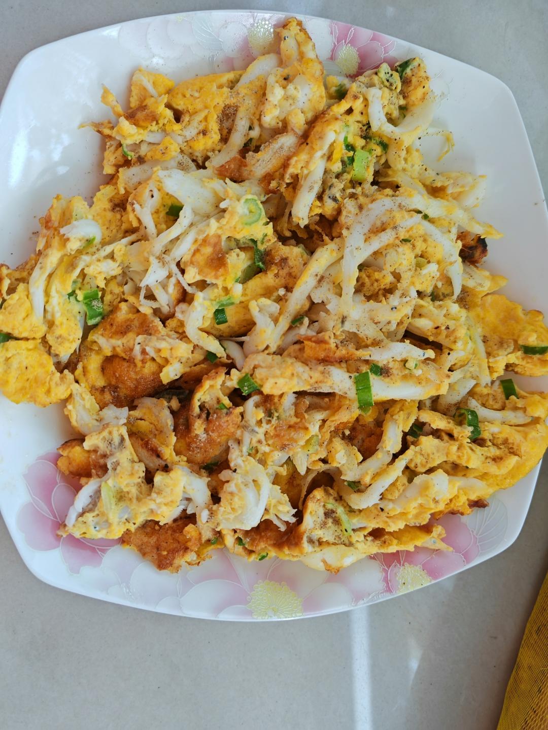 银鱼煎蛋