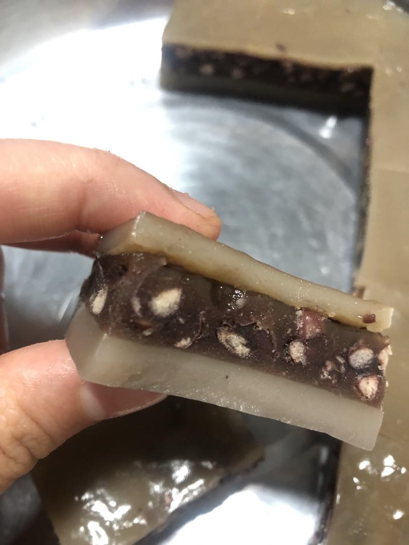 三色马蹄糕（桂花椰汁红豆糕）