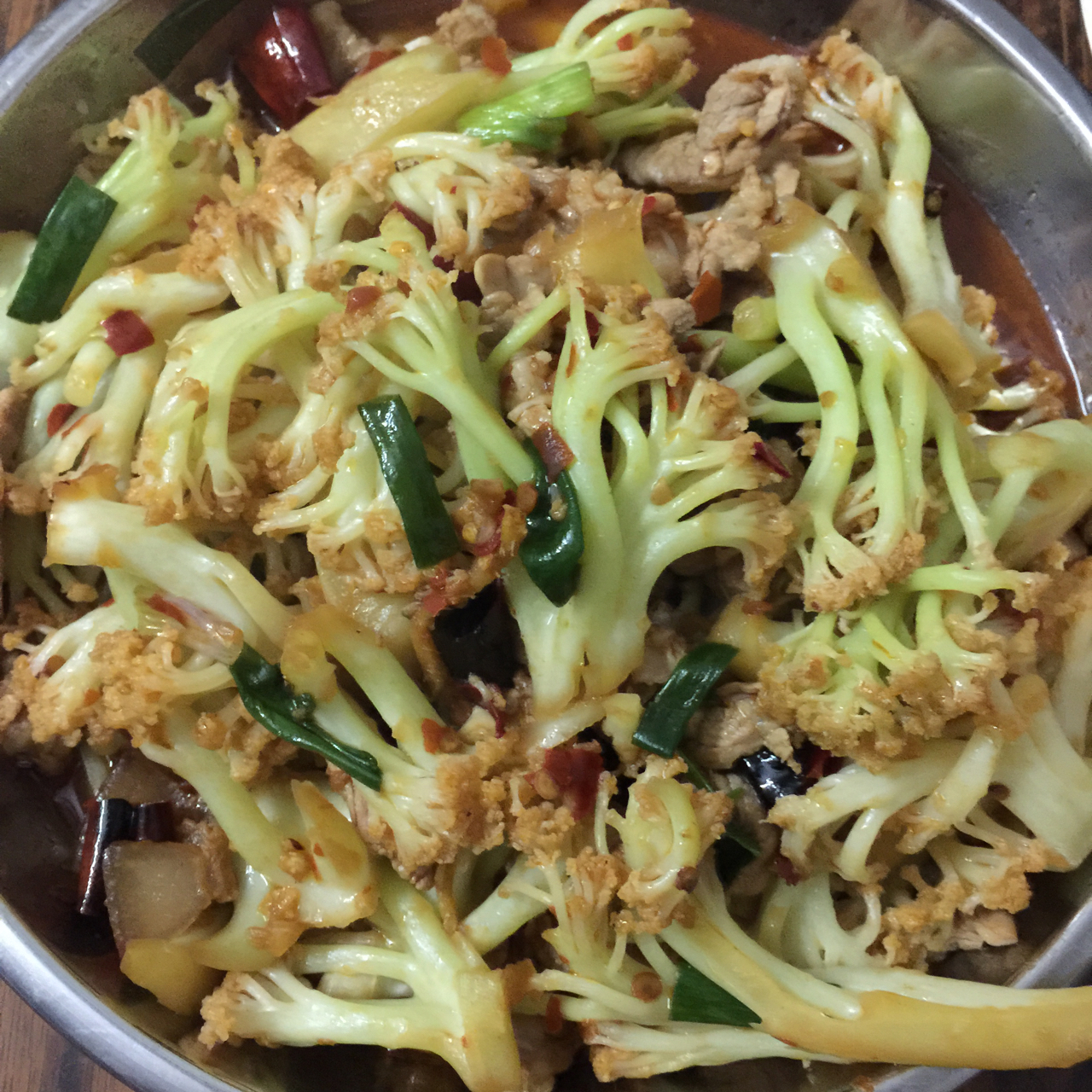 很“浪费”米饭的家常菜之一-------干锅菜花