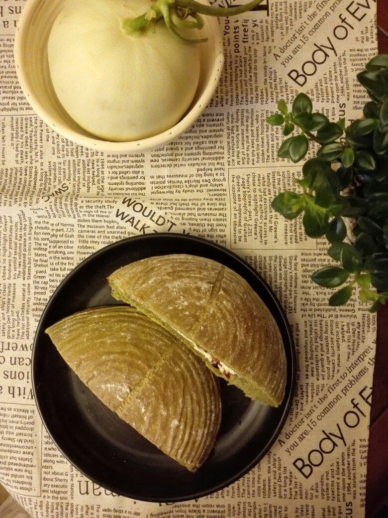 抹茶乳酪全麦乡村面包