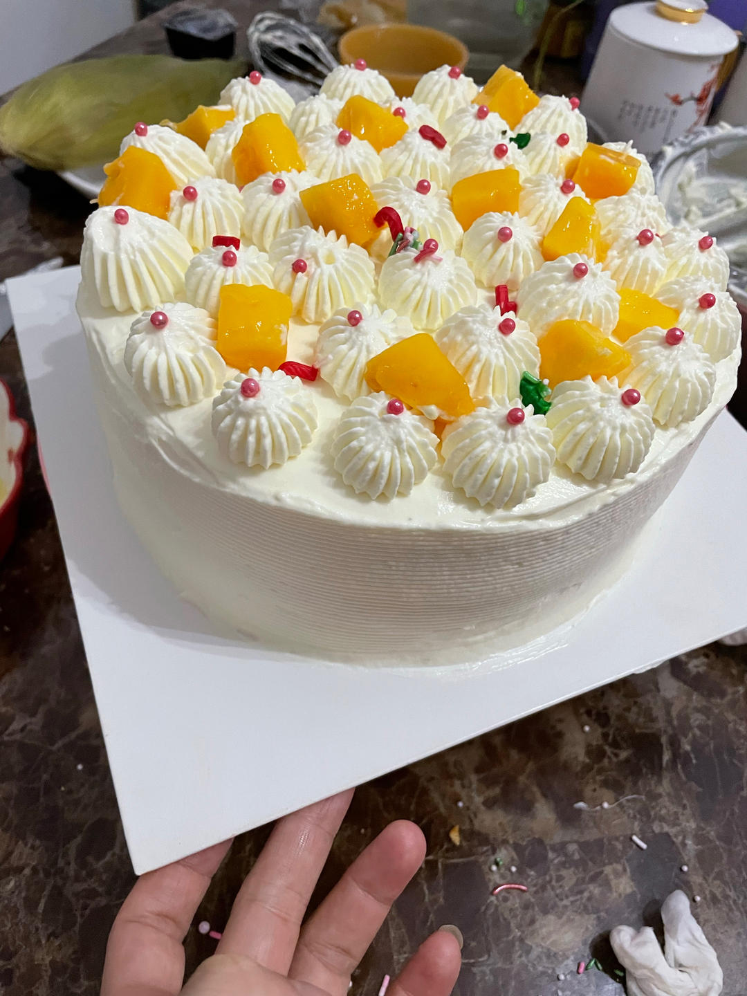 八寸戚风蛋糕胚