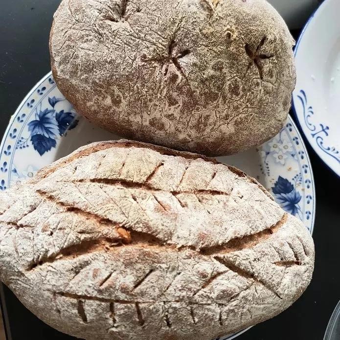 全麦核桃包～软欧包