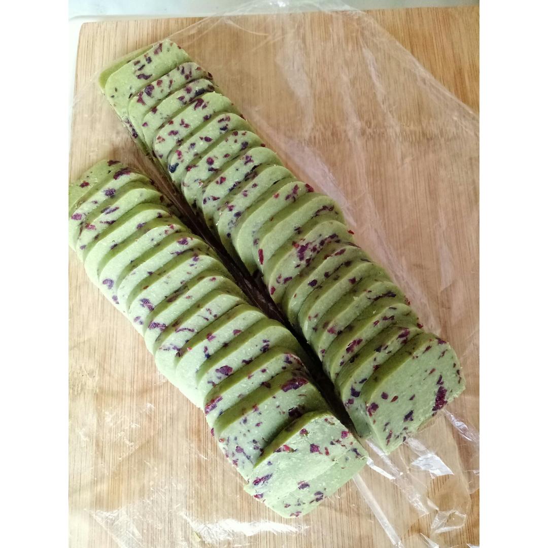 抹茶蔓越莓饼干