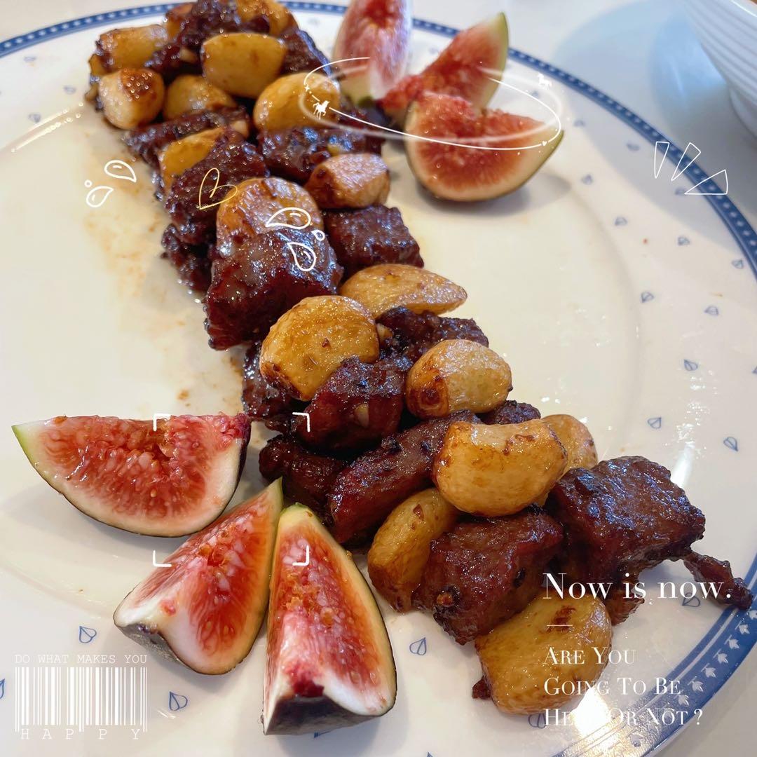 【黑蒜子牛肉粒】美味颜值集于一身的天津名菜