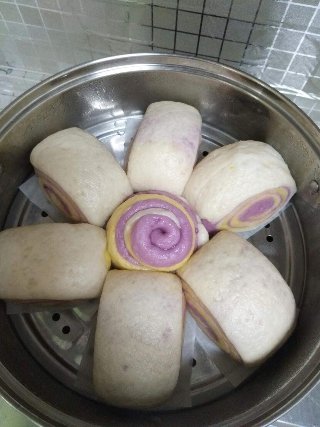 双色馒头（花朵馒头）