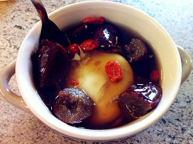 枸杞红枣酒酿蛋