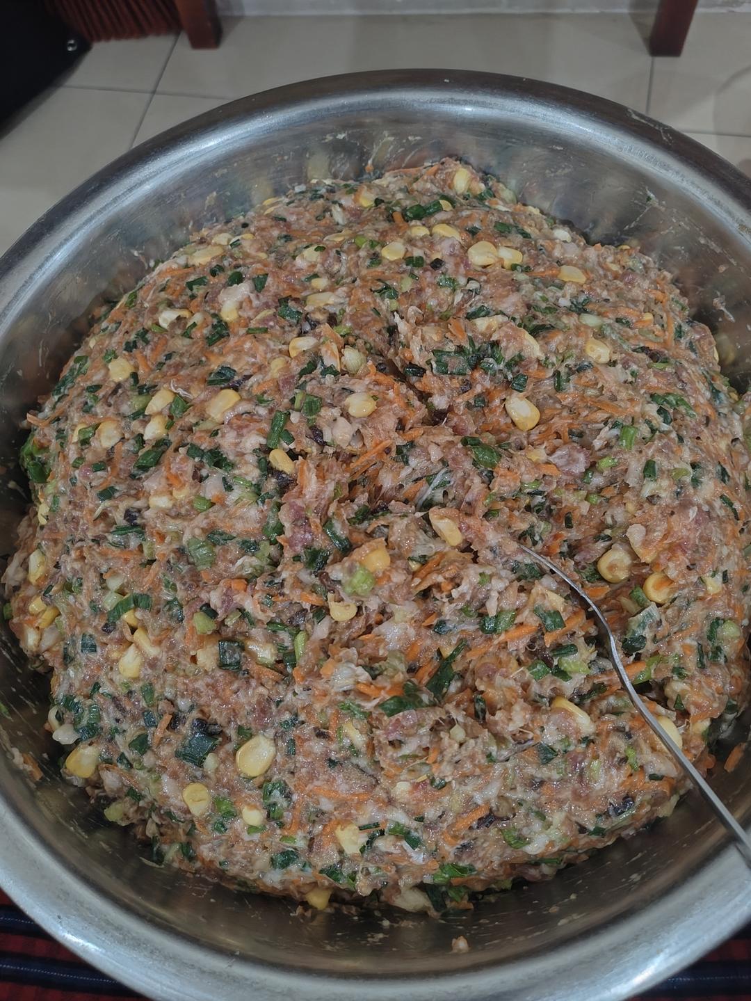 超好吃的玉米胡萝卜饺子馅