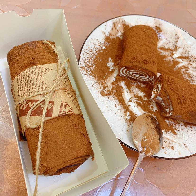 网红食谱│抹茶毛巾卷