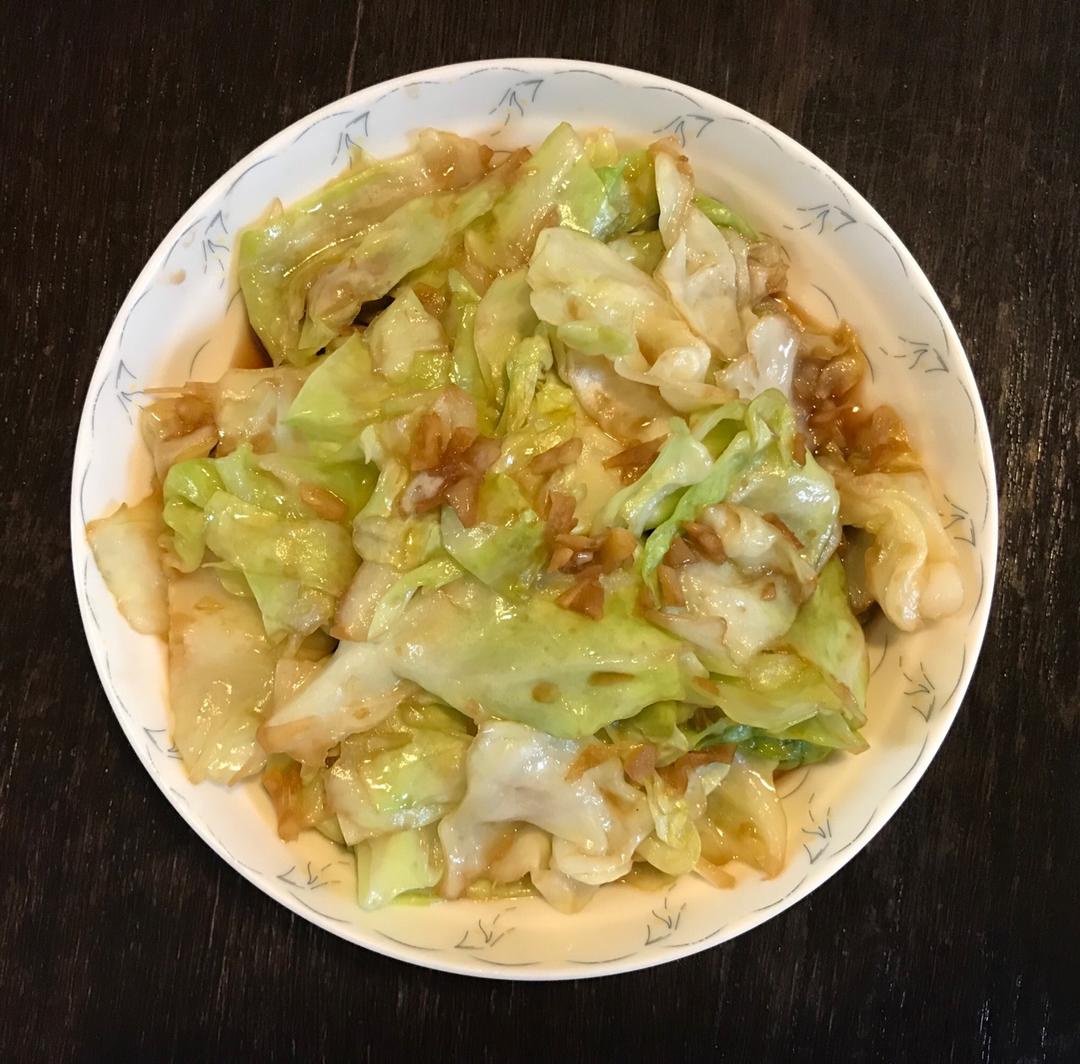 依然这样继续做的清炒包菜