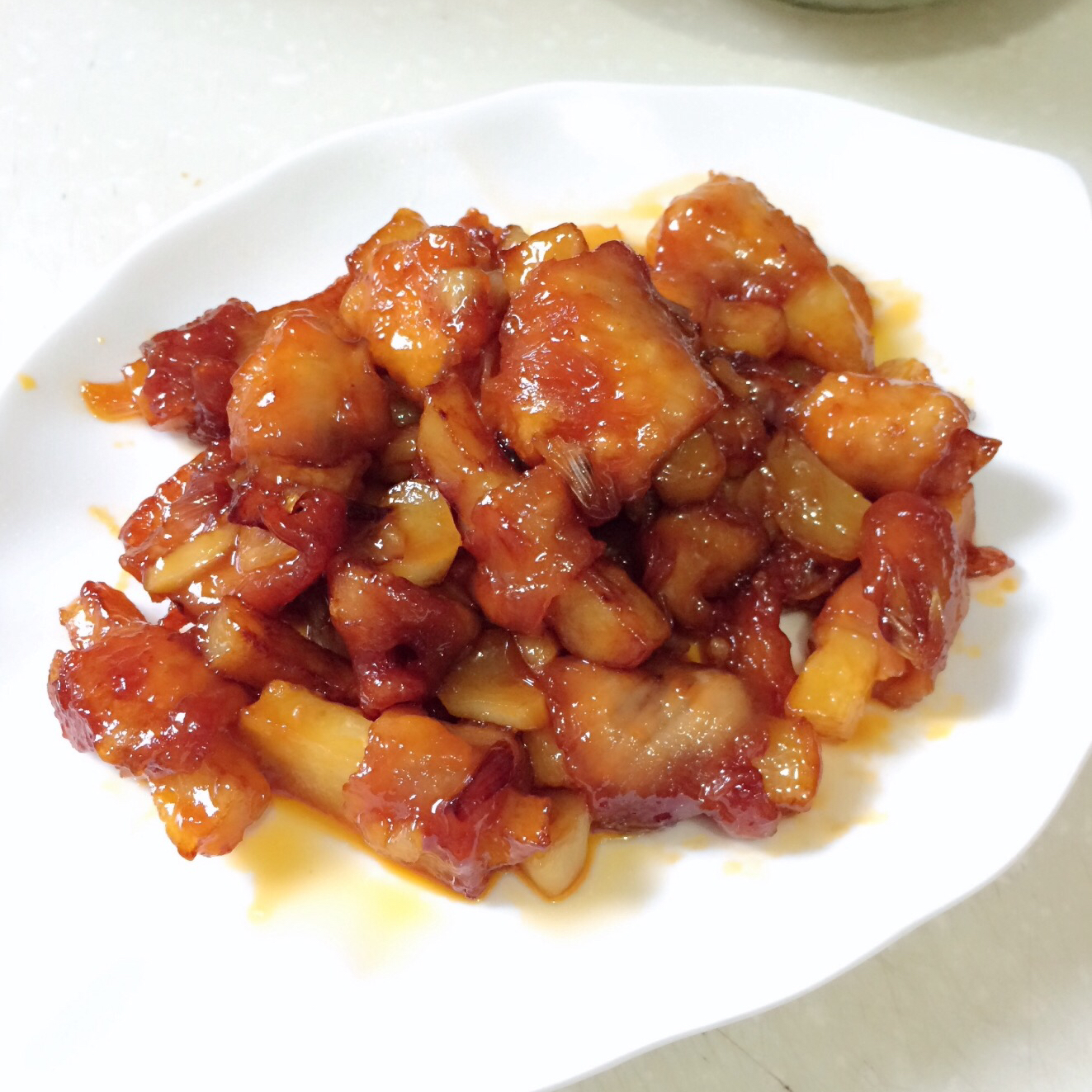 糖醋排骨（里脊肉卷土豆版）