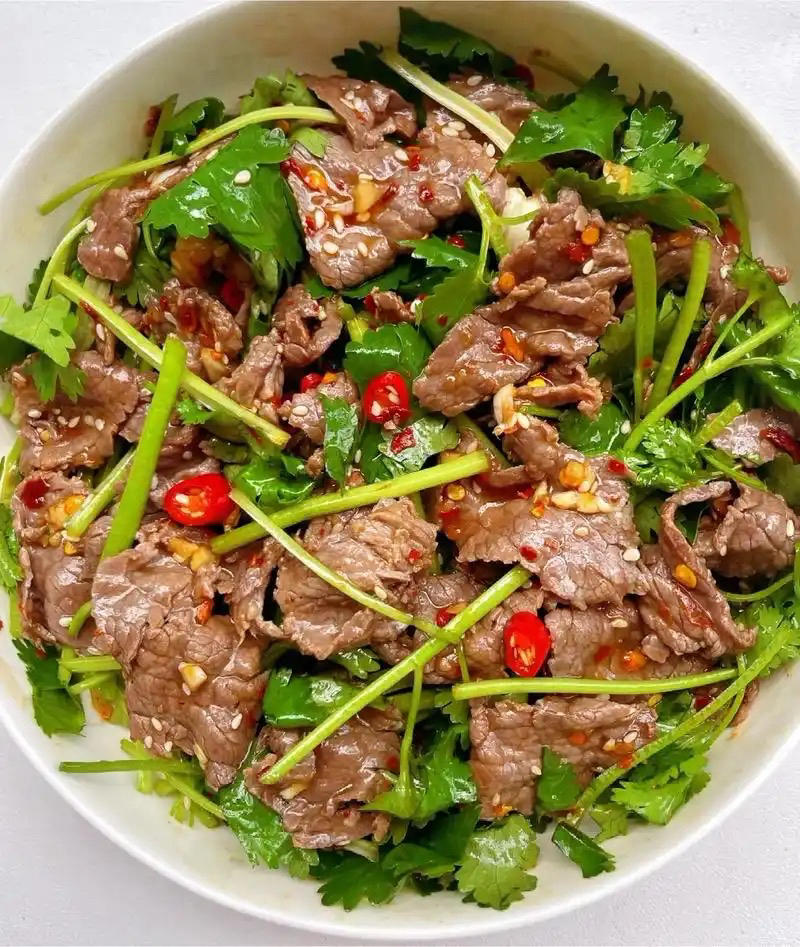 香菜拌牛肉