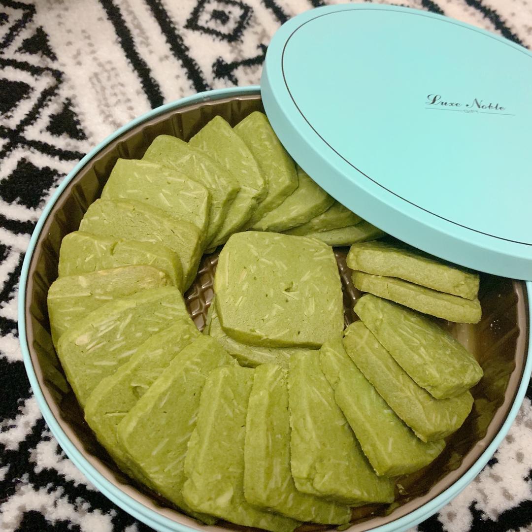 抹茶杏仁曲奇饼干