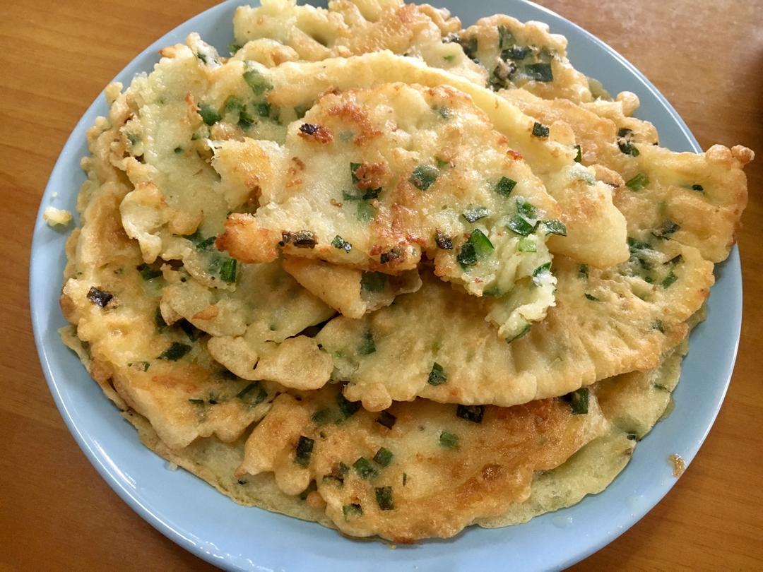 韭菜鸡蛋摊饼
