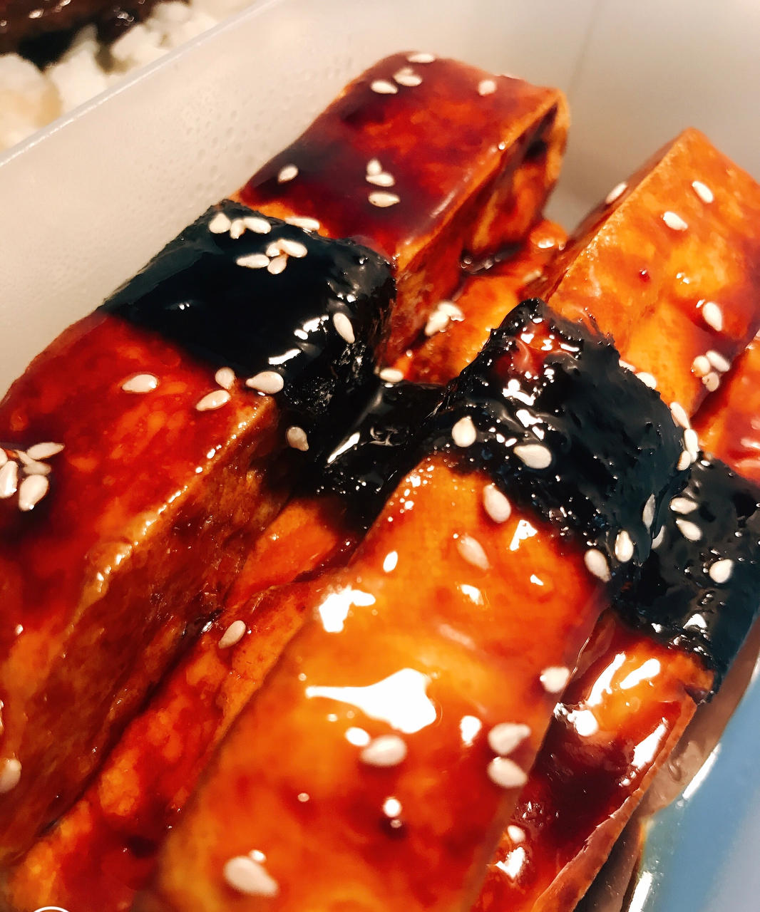 🔥酱汁浓郁！！外焦里嫩的日式照烧豆腐