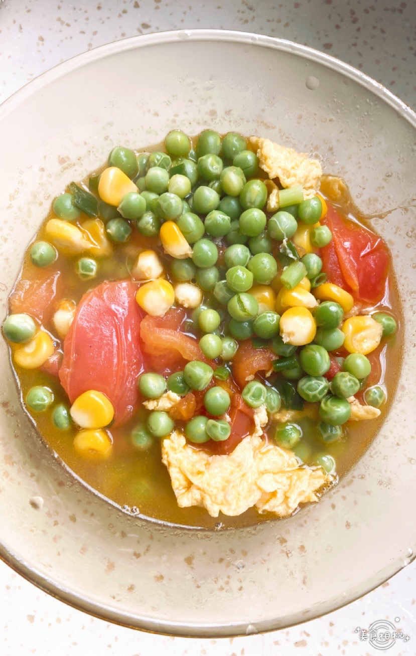 青豆玉米鸡蛋汤