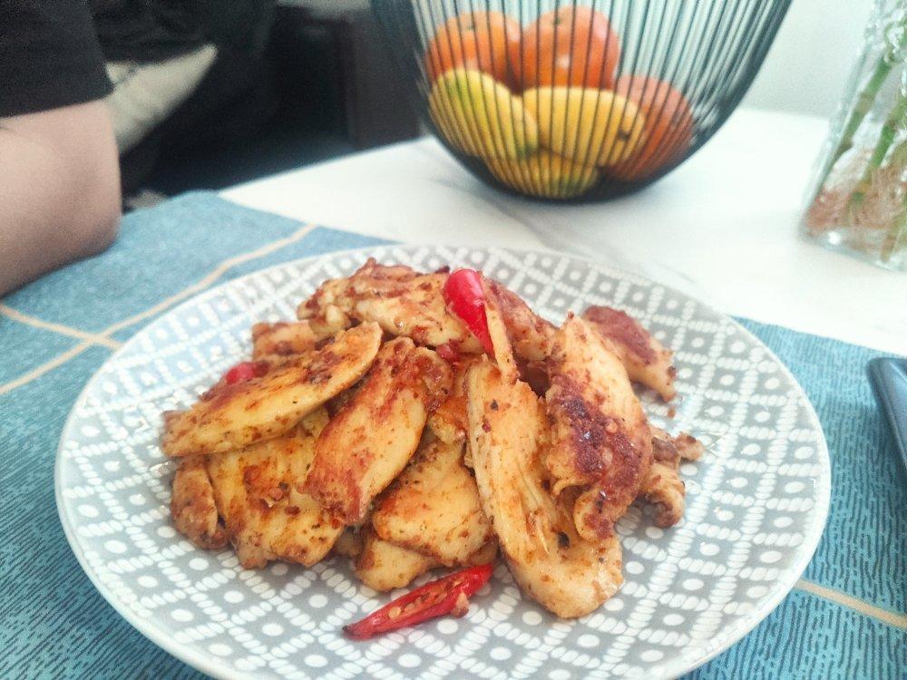 孜然鸡胸肉，低脂低卡好吃无压力。