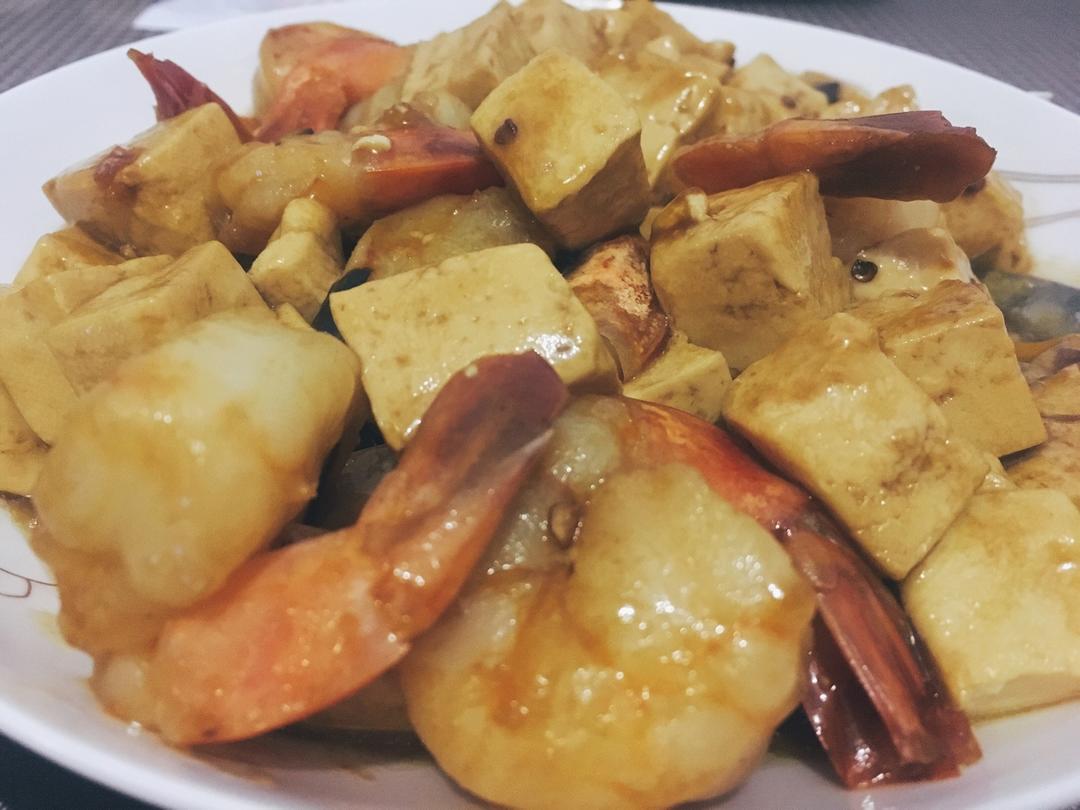 虾仁豆腐