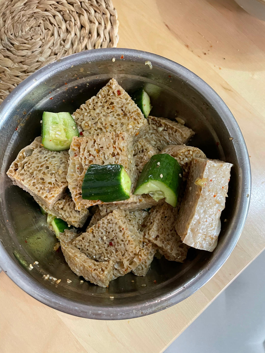 酿皮味的凉拌烤麸