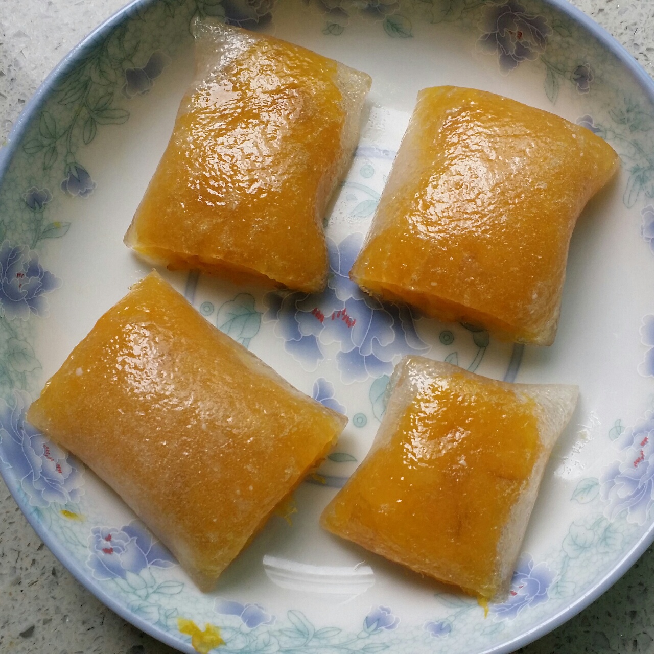 西米粉小点心～水晶紫薯卷（简约版）