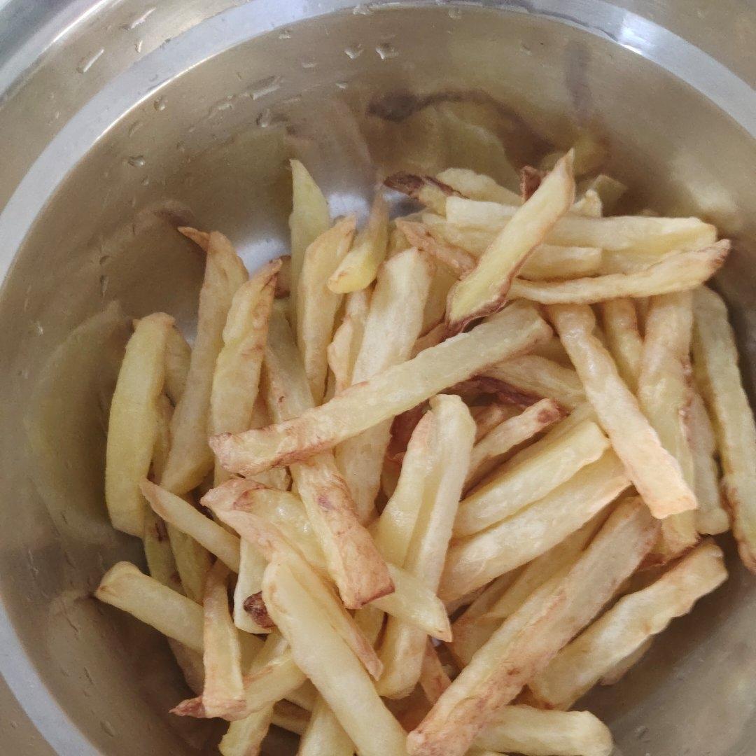 0失败！超简单！很省油！空气炸锅版薯条，现做现吃哦
