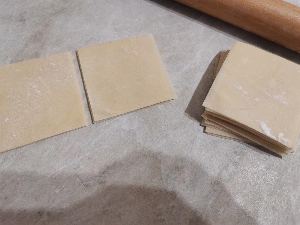 手工自制馄饨皮