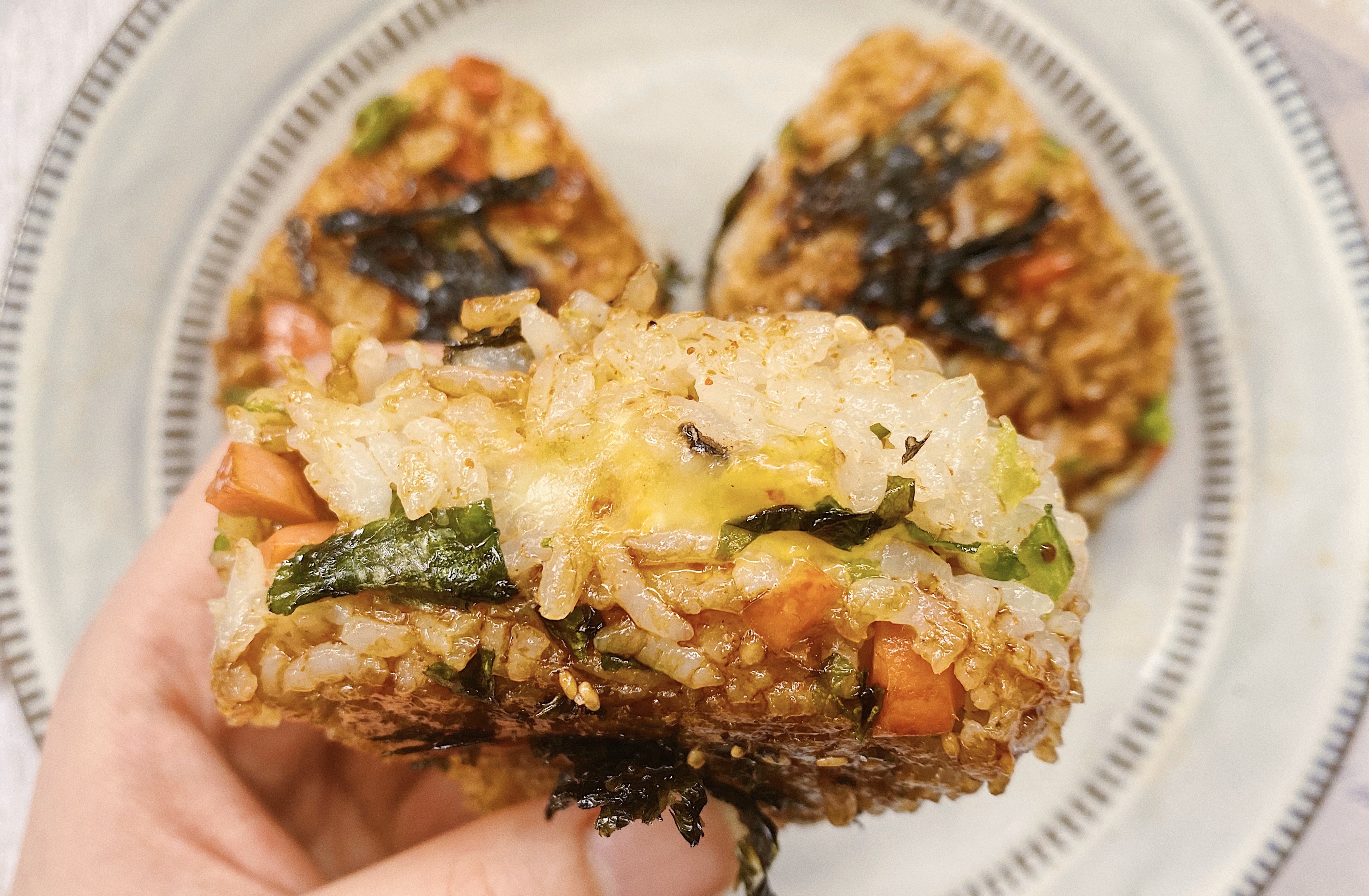 ㊙️米饭的神仙吃法|日式芝士饭团🍙的做法 步骤1